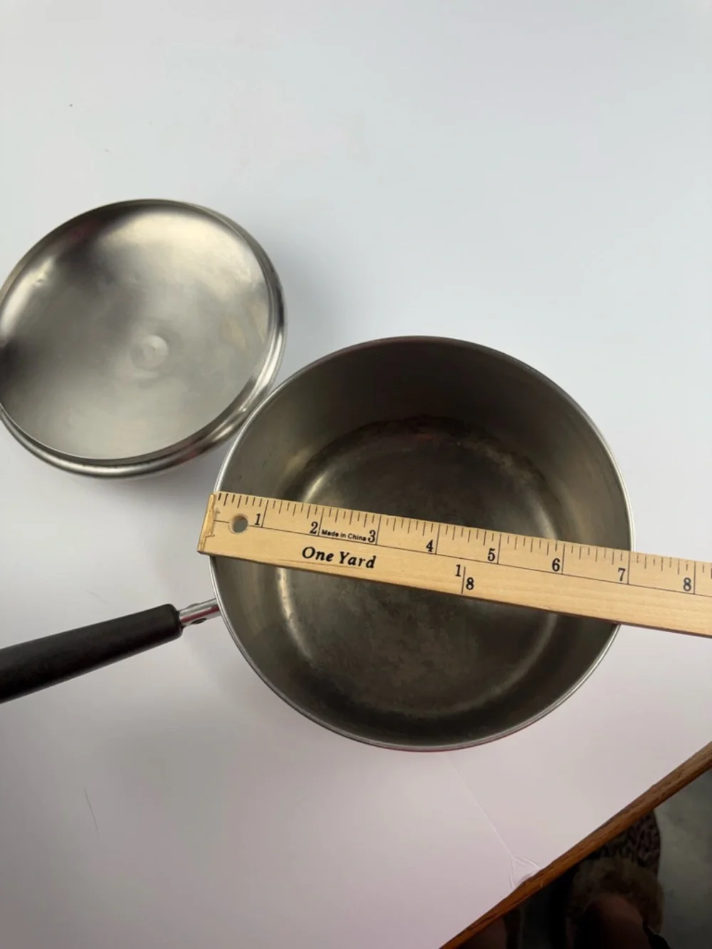 Vintage Revere Ware 1801 Copper Bottom 3 QT Stock/Sauce Pot with Lid Clinton, IL